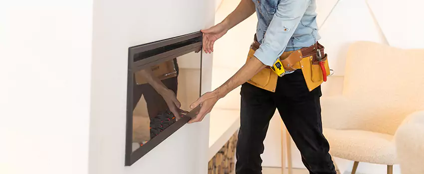 Metal Fireplace Installation in Ventura, California