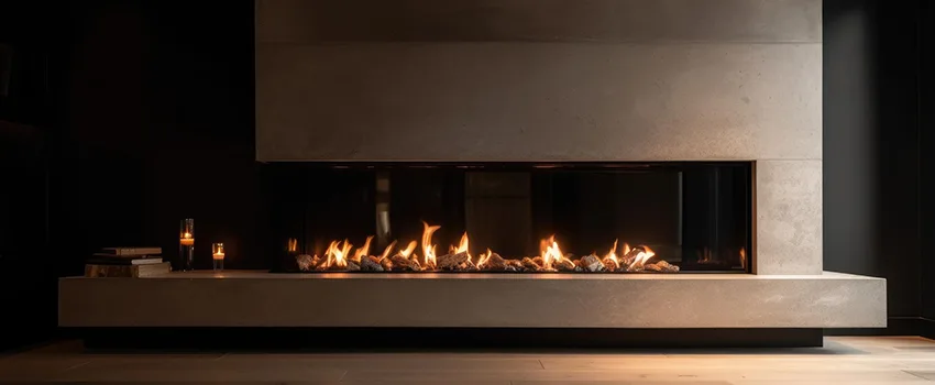 Gas Fireplace Ember Bed Design Services in Ventura, California