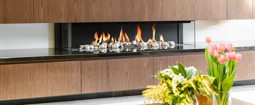 Double-height Fireplace Design Refurbishment in Ventura, California